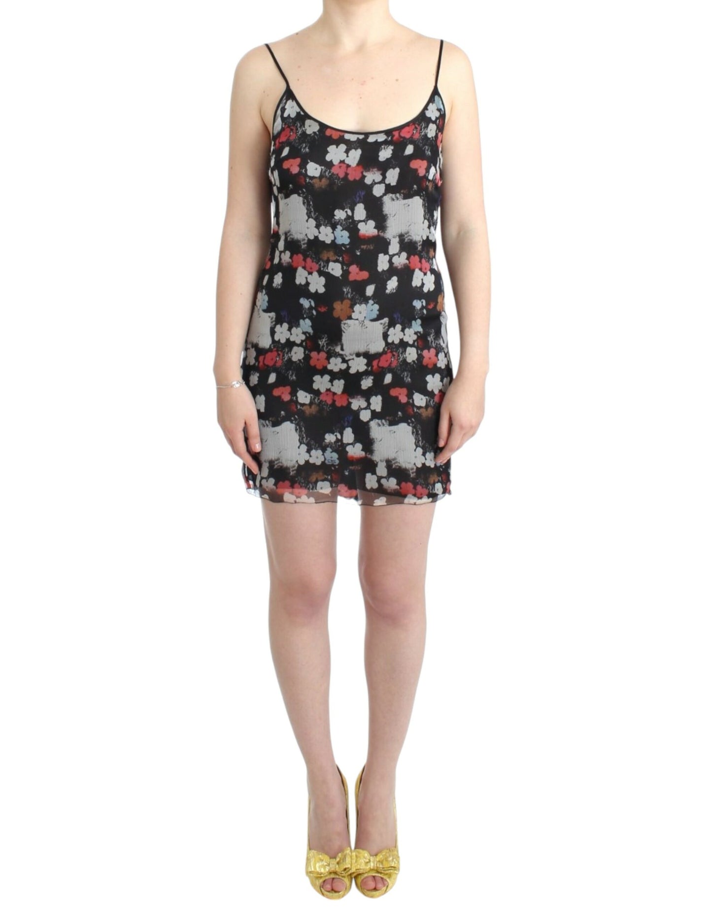 Costume National Floral silk mini dress