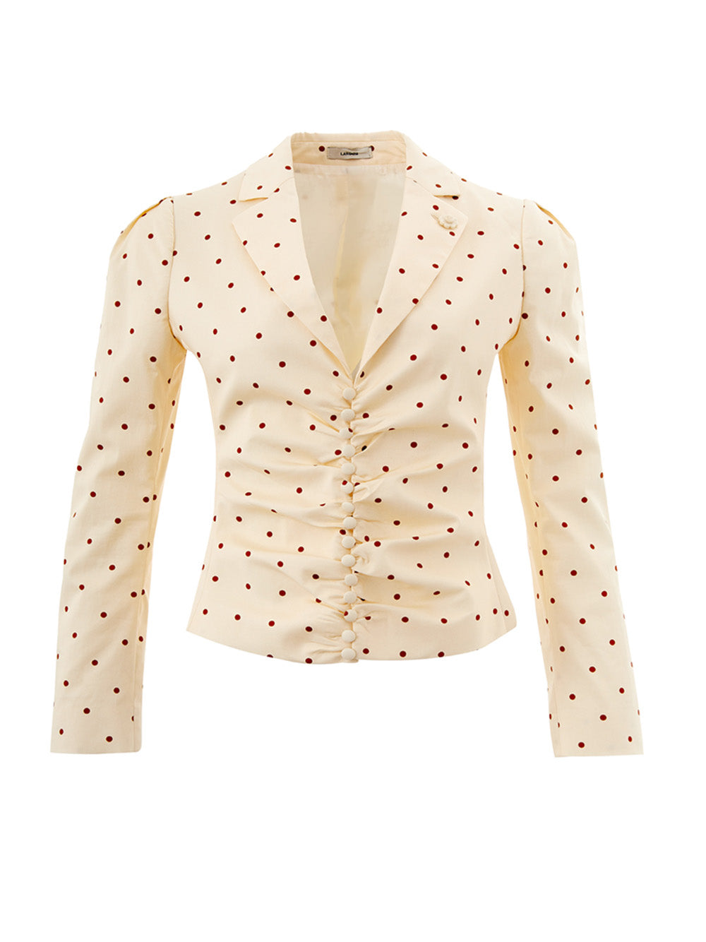 Lardini Chic Cream Cotton Tailored Jacket