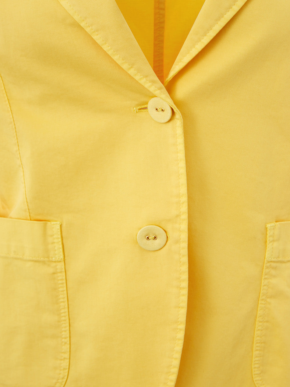 Lardini Elegant Yellow Cotton Jacket – Timeless Style