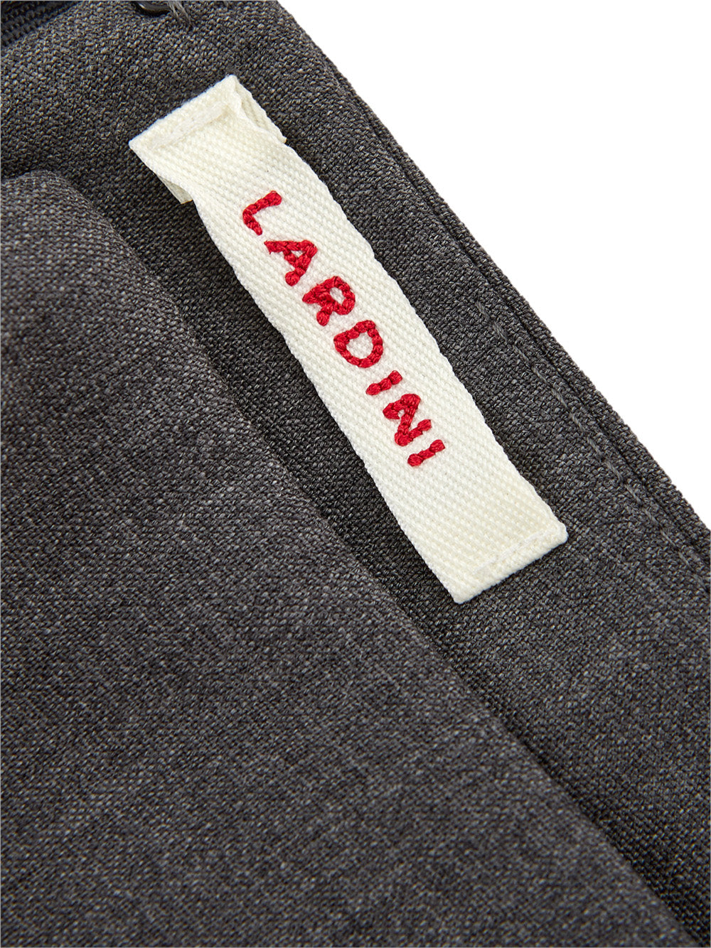 Lardini Elegant Grey Wool Pencil Skirt