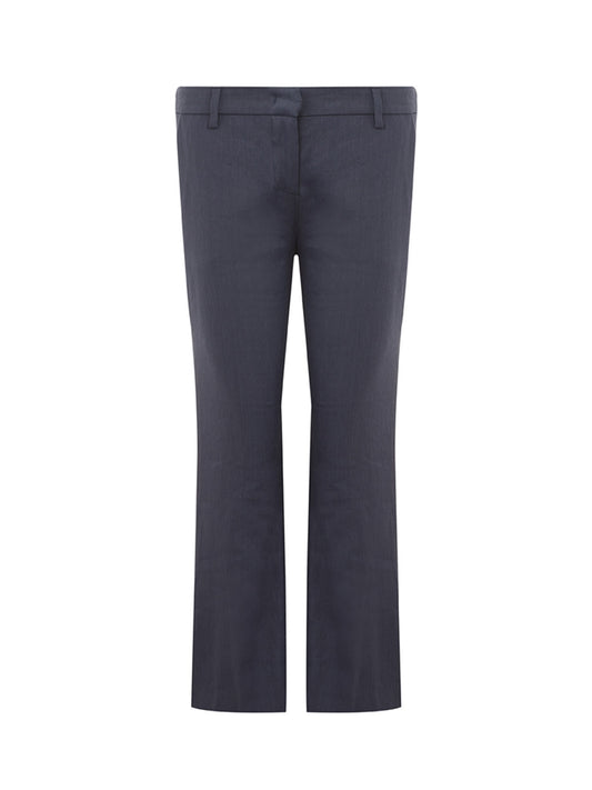 Lardini Chic Linen Blue Chino Trousers – Timeless Elegance