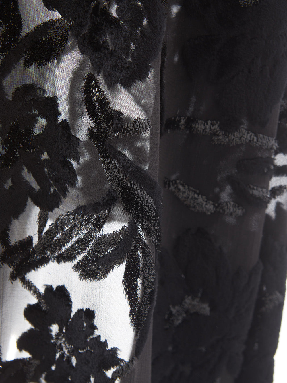 Lardini Elegant Embroidered Black Velvet Dress