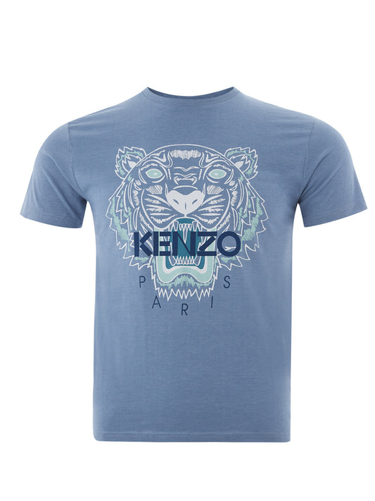 Kenzo Vibrant Tiger Print Cotton Tee