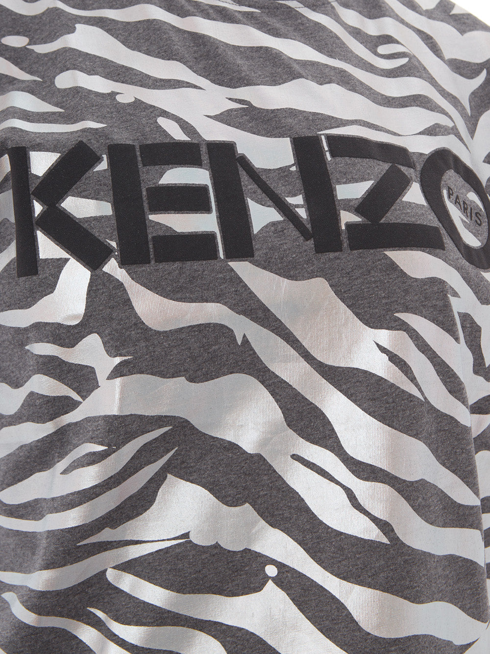 Kenzo Exquisite Metal Animalier Print Cotton Tee