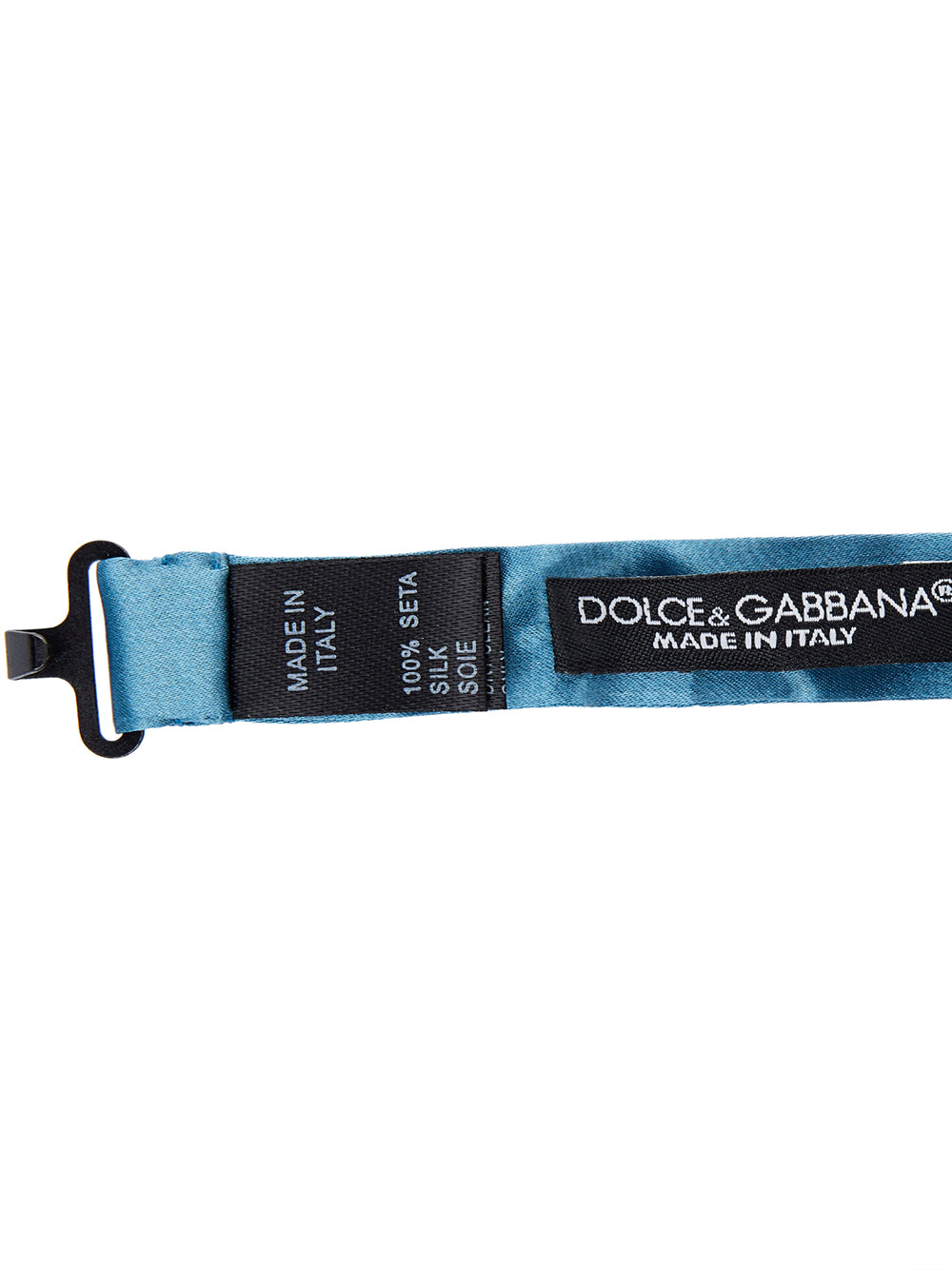 Dolce & Gabbana Elegant Light Blue Silk Bow Tie