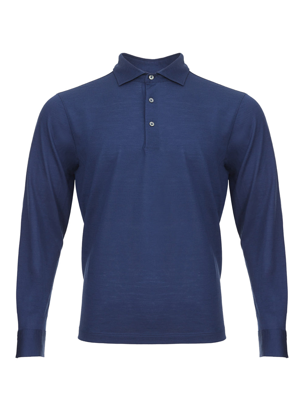 Gran Sasso Elegant Blue Wool Polo Sweater