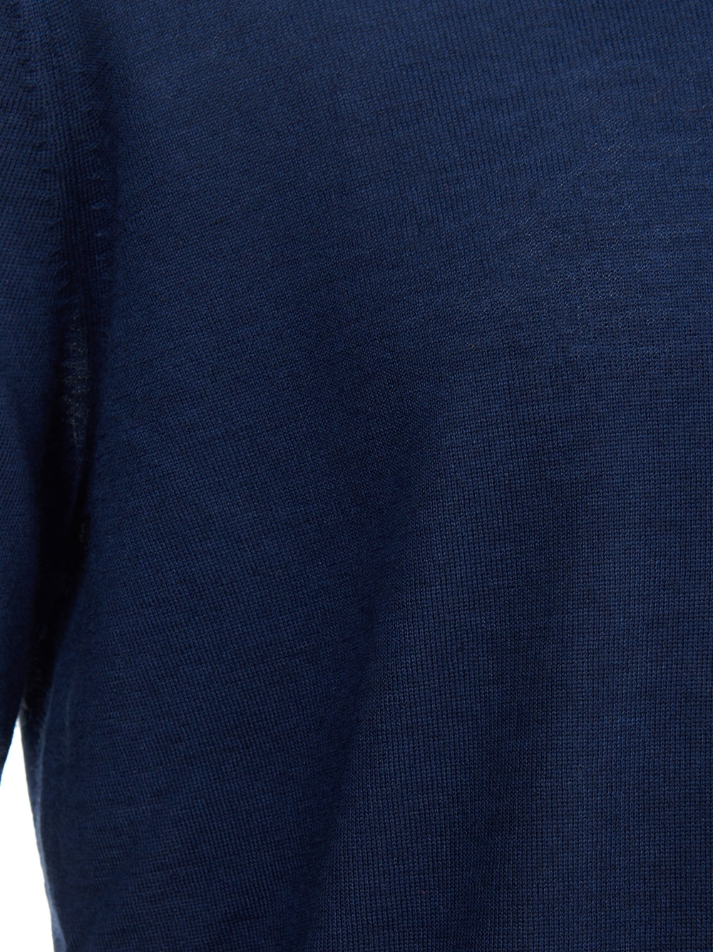 Gran Sasso Elegant Cashmere & Silk Blue Turtleneck