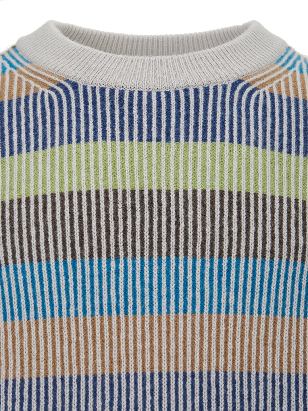 Gran Sasso Multicolor Cashmere Round Neck Sweater