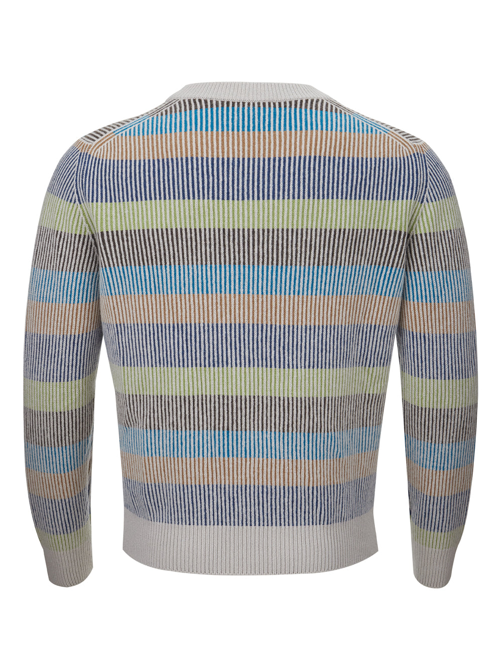 Gran Sasso Multicolor Cashmere Round Neck Sweater