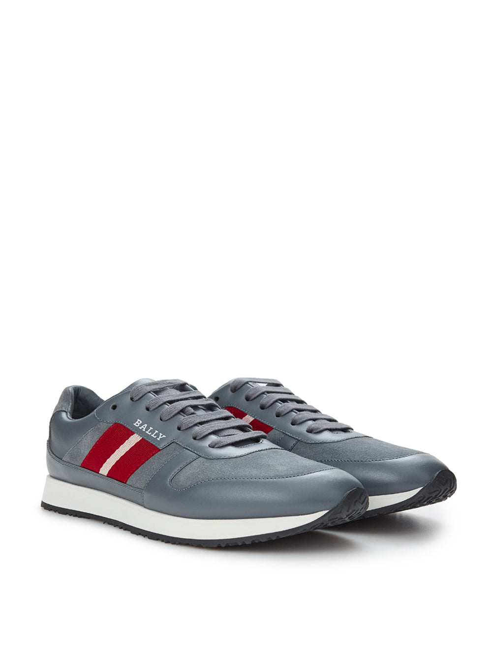 Bally Elegant Grey Suede Sneakers for Refined Style