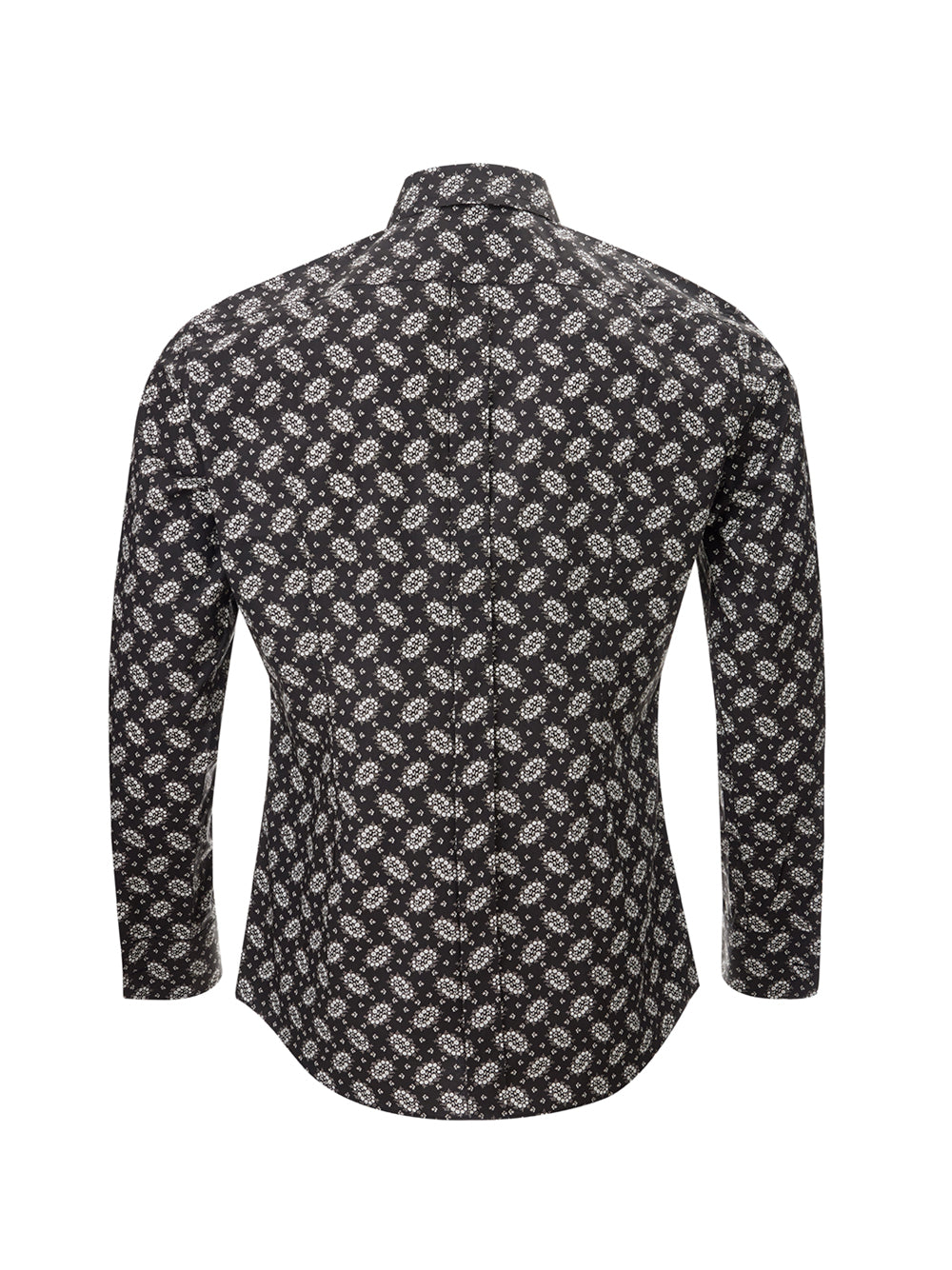 Dolce & Gabbana Chic Black Floral Cotton Shirt