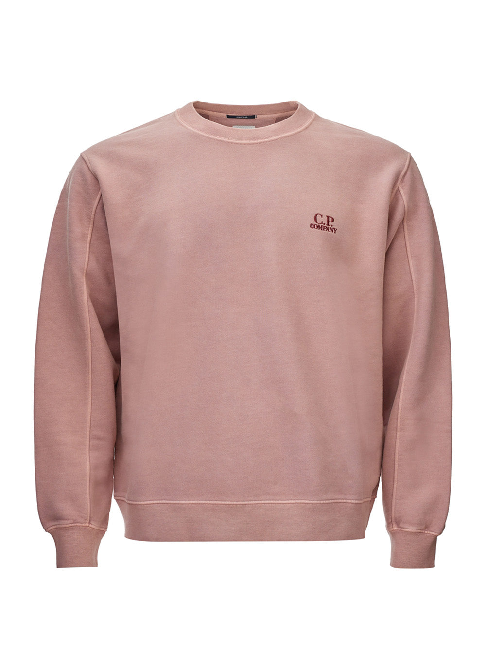 C.P. Company Powder Pink Embroidered Logo Cotton Sweatshirt