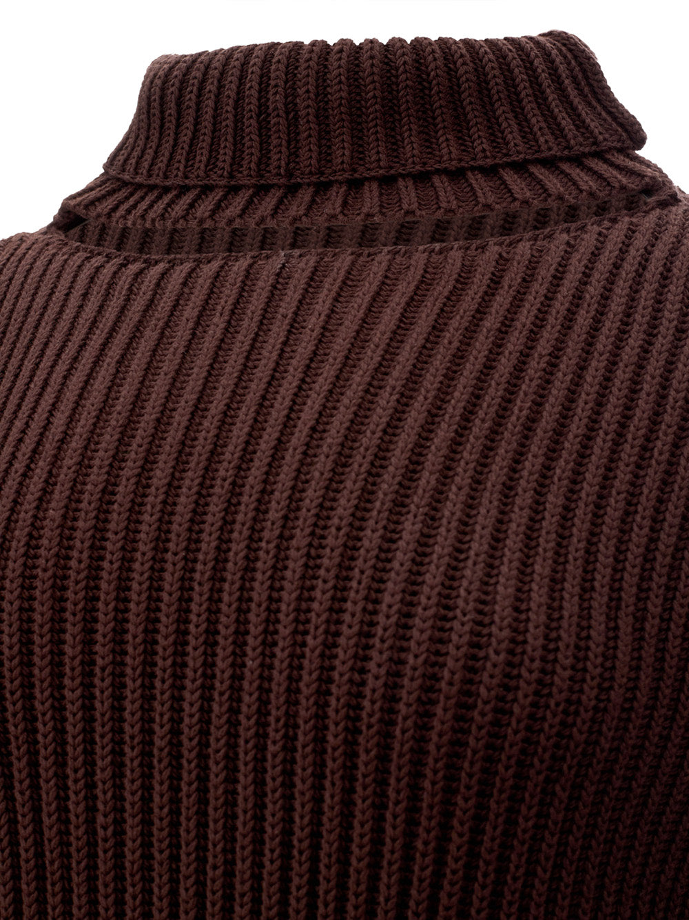 Bottega Veneta Elegant Ribbed Knit Cotton Pencil Dress