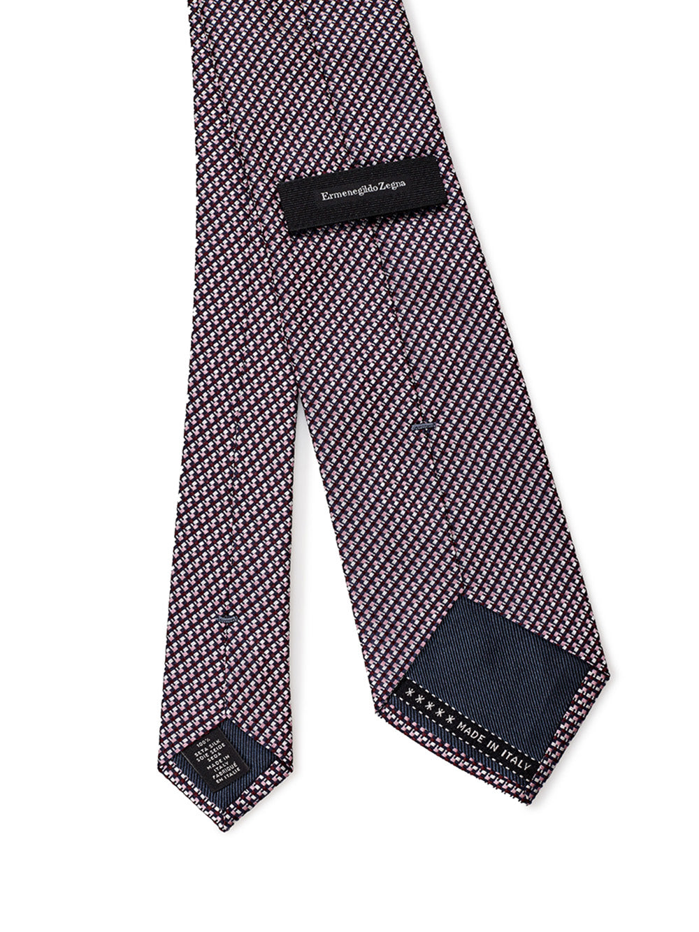 Ermenegildo Zegna Exquisite Bordeaux Silk Tie