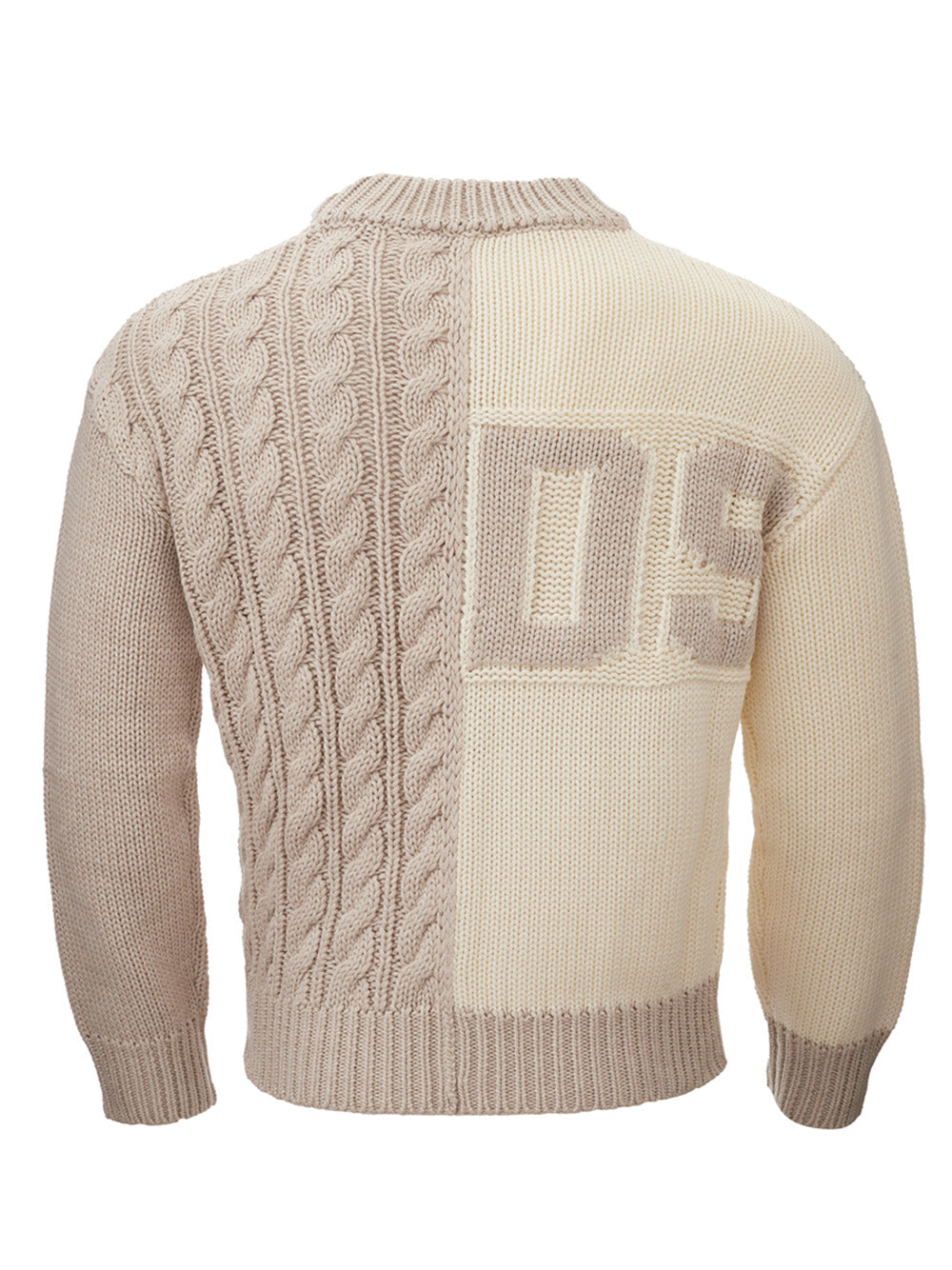 GCDS Chic Bicolor Wool Blend Jumper