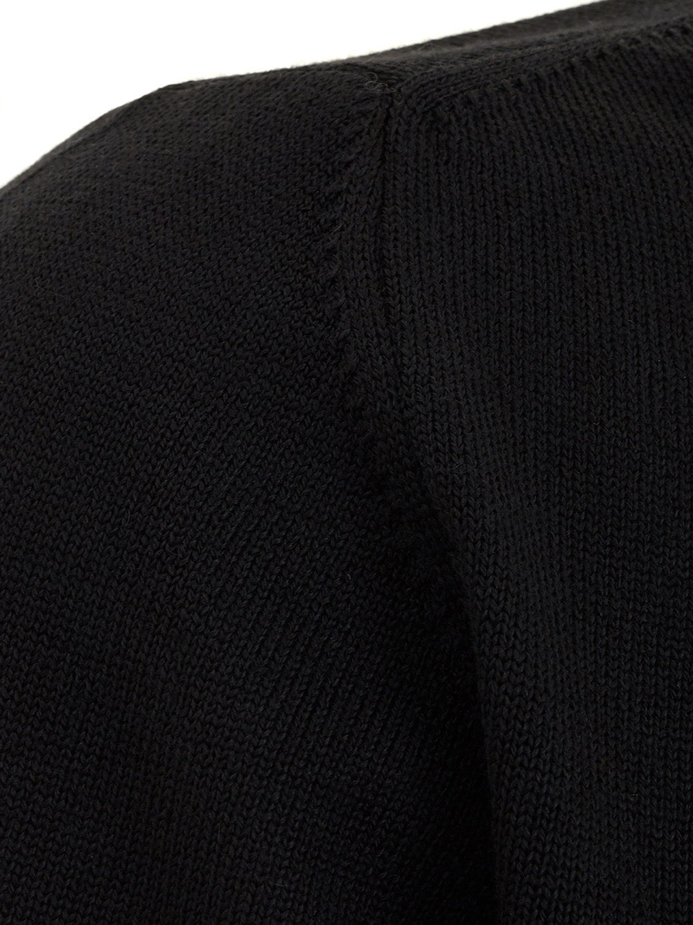 FERRANTE Elegant Black Wool Jumper - Italian Classic