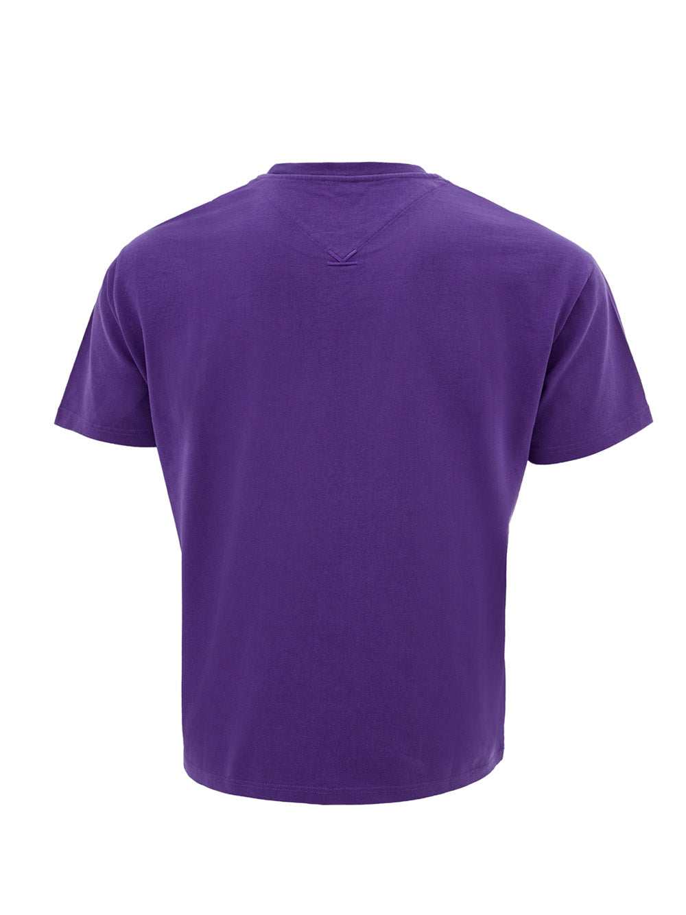 Kenzo Chic Purple Cotton Tee with Signature Print