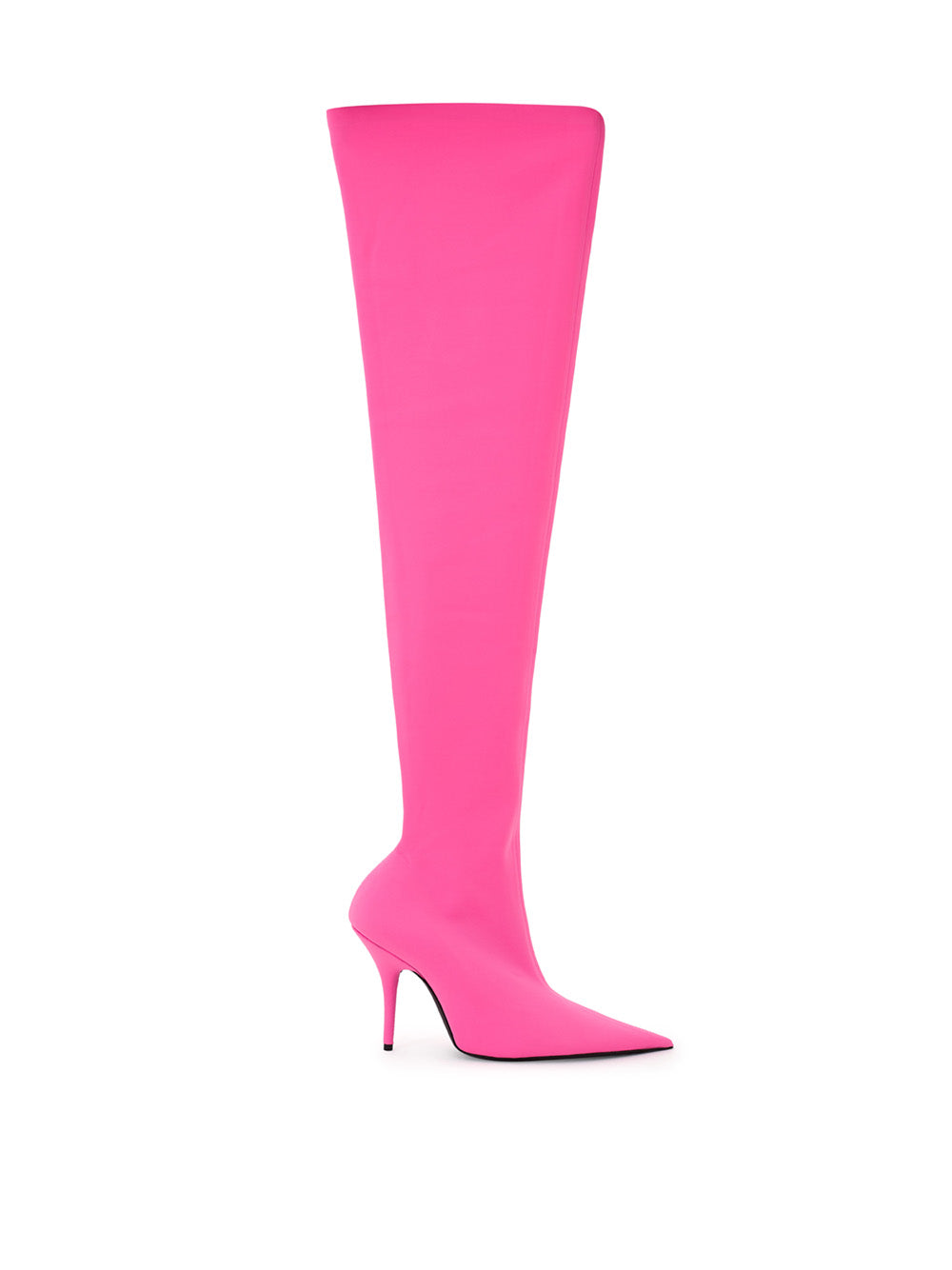 Balenciaga Neon Pink Over-the-Knee Statement Boot