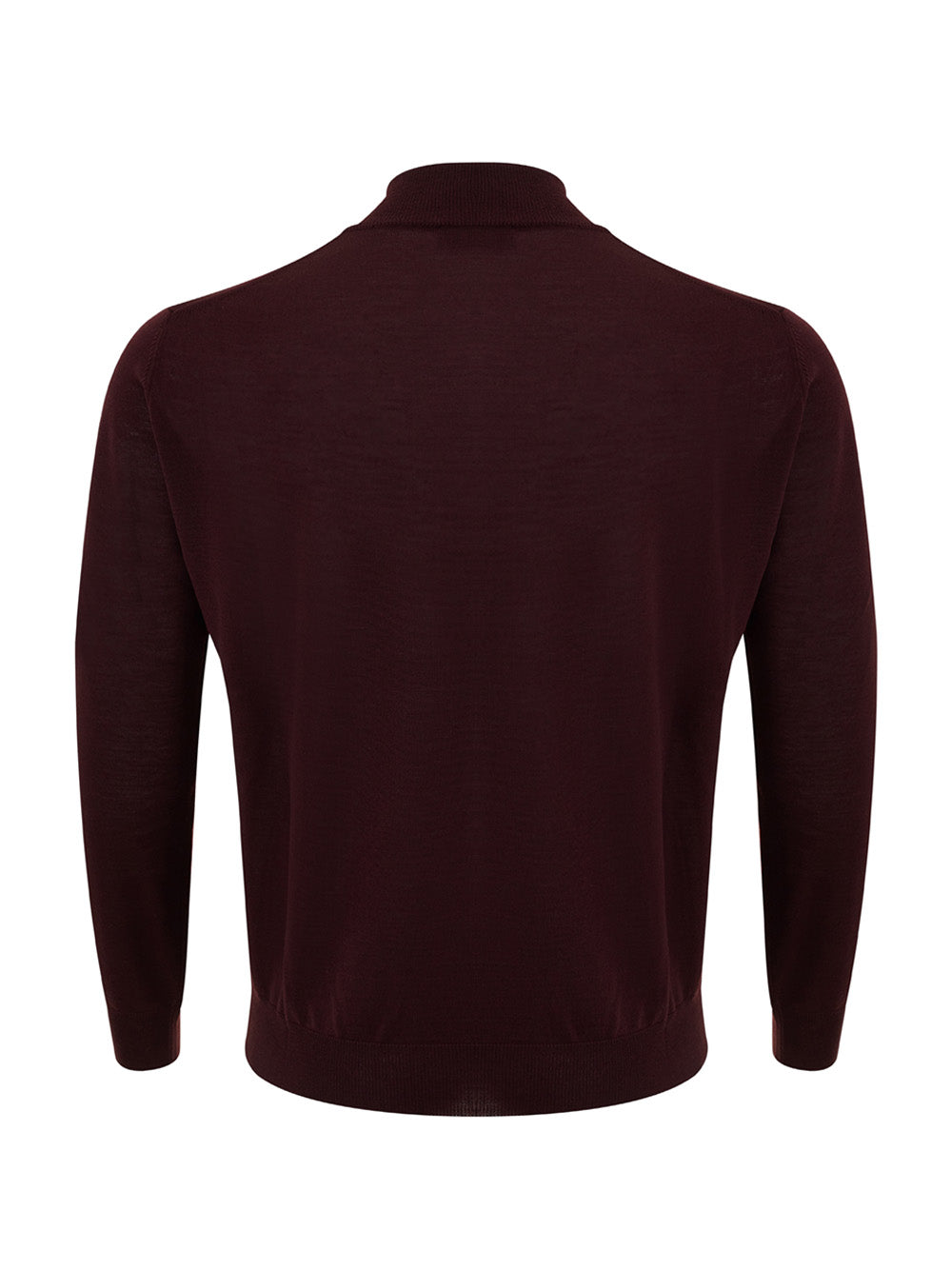 FERRANTE Elegant Red Purple Wool Turtleneck Jumper