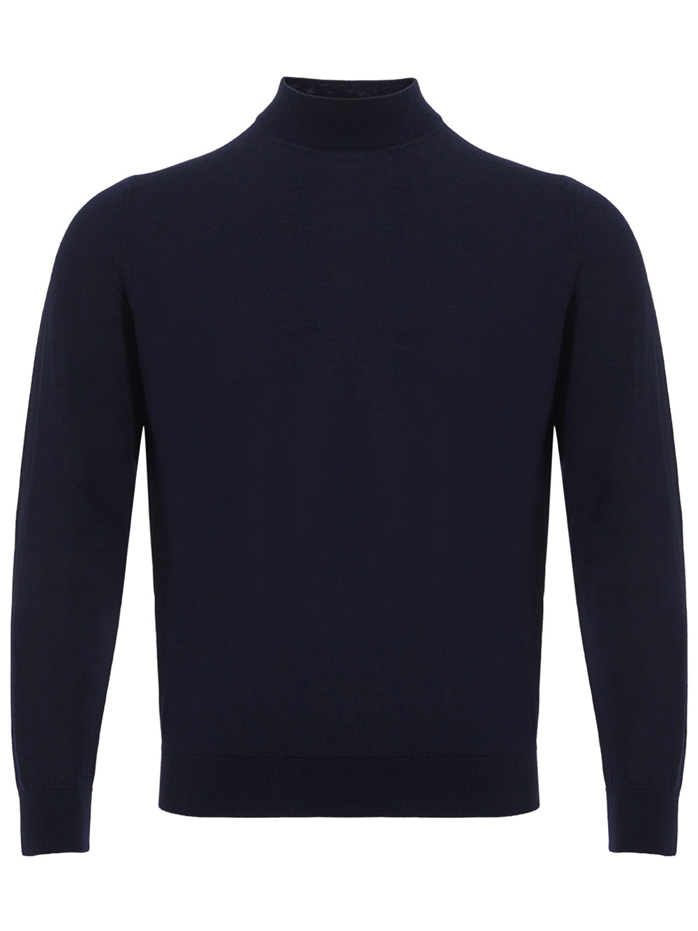 Colombo Elegant Navy Cashmere Silk Blend Sweater