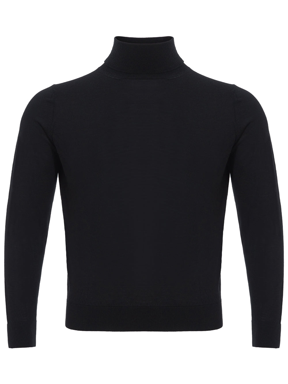 Colombo Elegant Black Cashmere Silk Blend Sweater