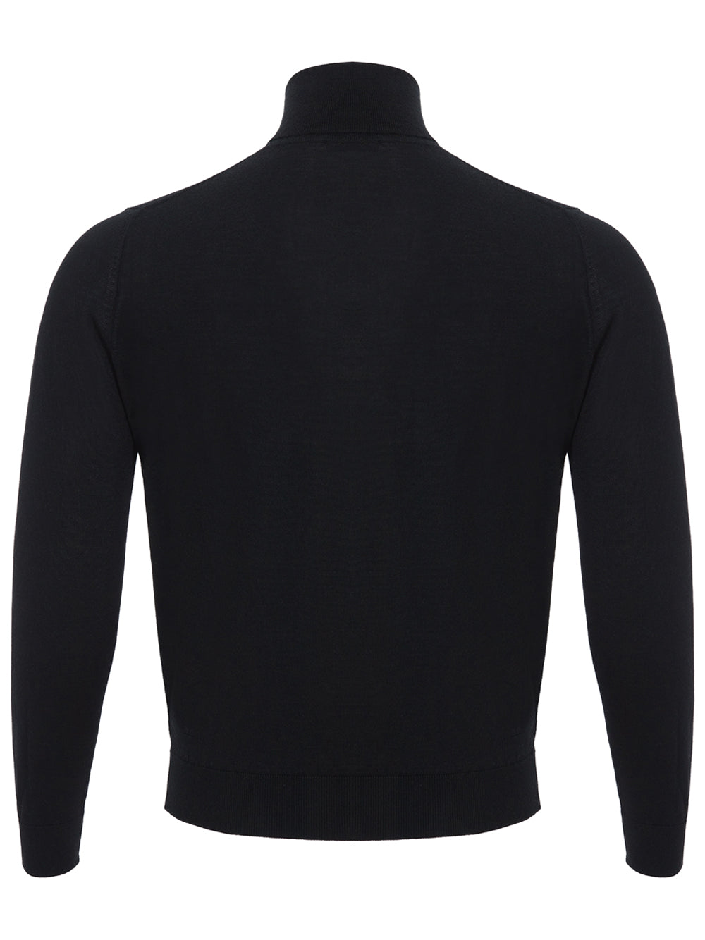 Colombo Elegant Black Cashmere Silk Blend Sweater