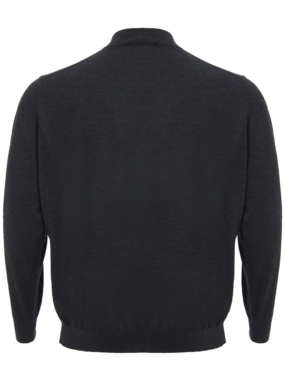 Colombo Elegant Dark Grey Cashmere Silk Sweater