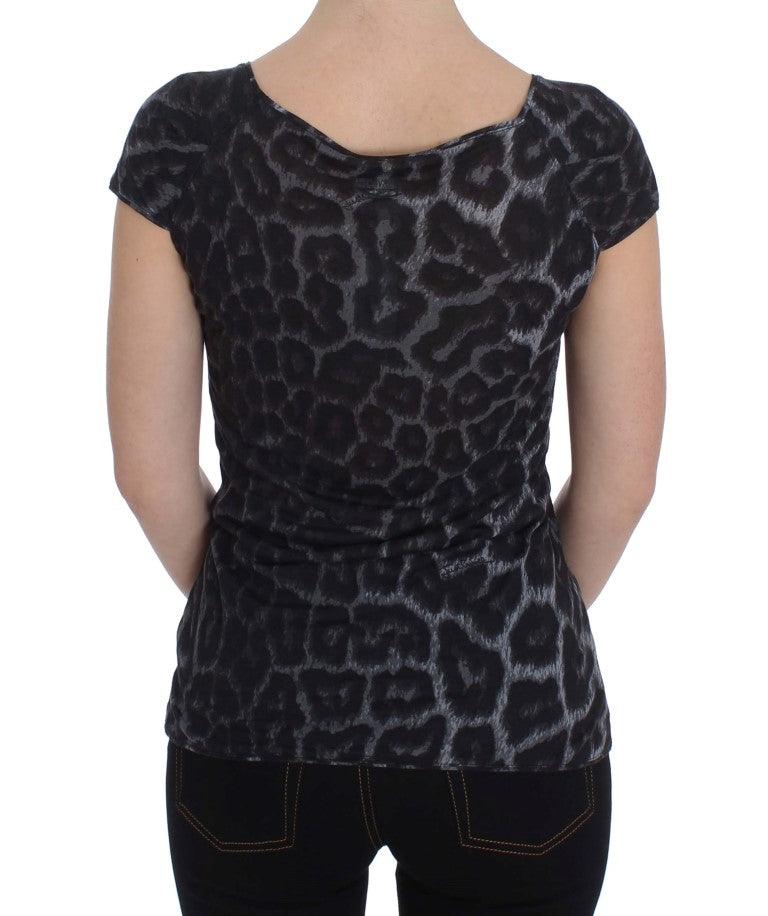 Chic Leopard Modal Top by Cavalli