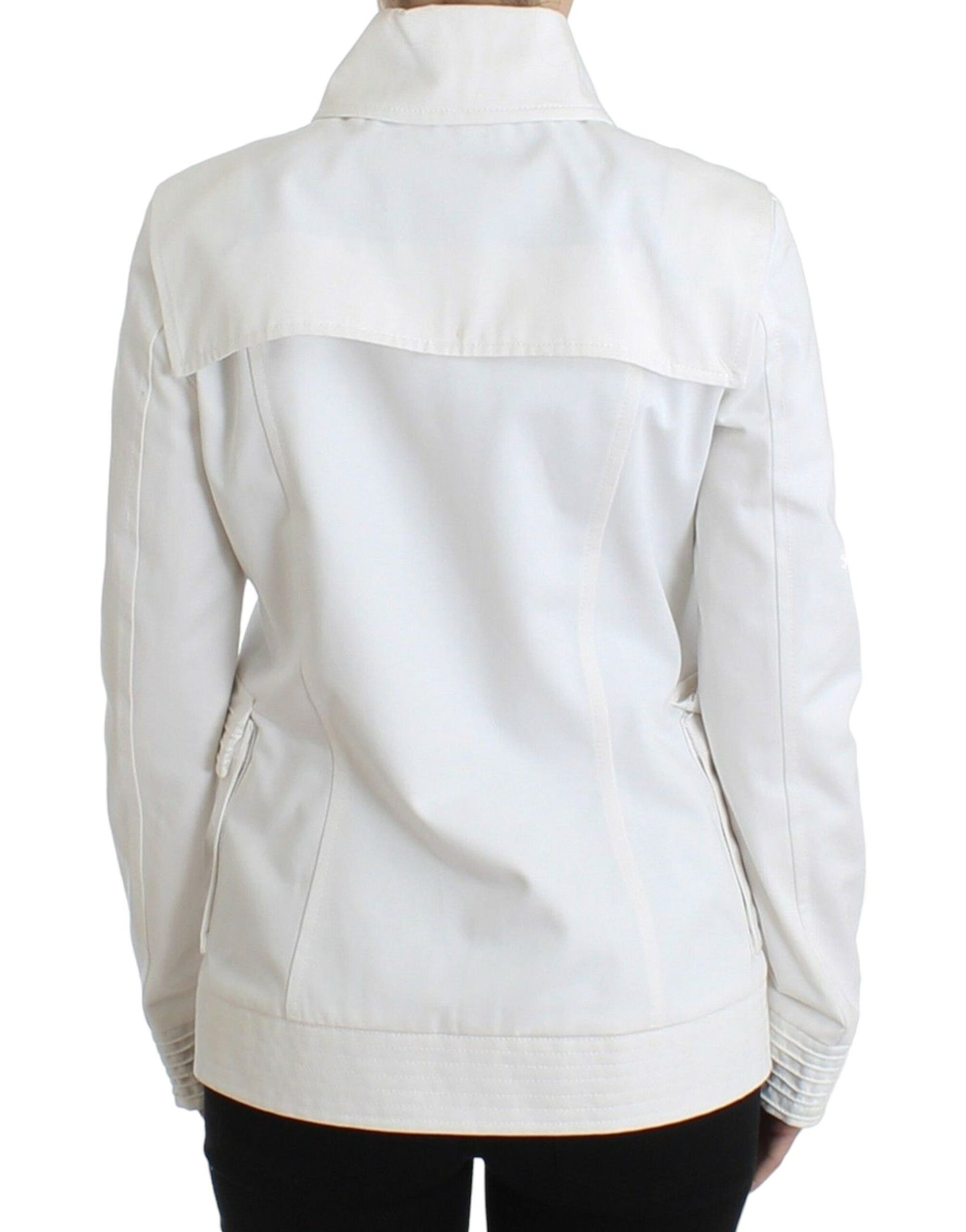 GF Ferre White Double Breasted Jacket Coat Blazer