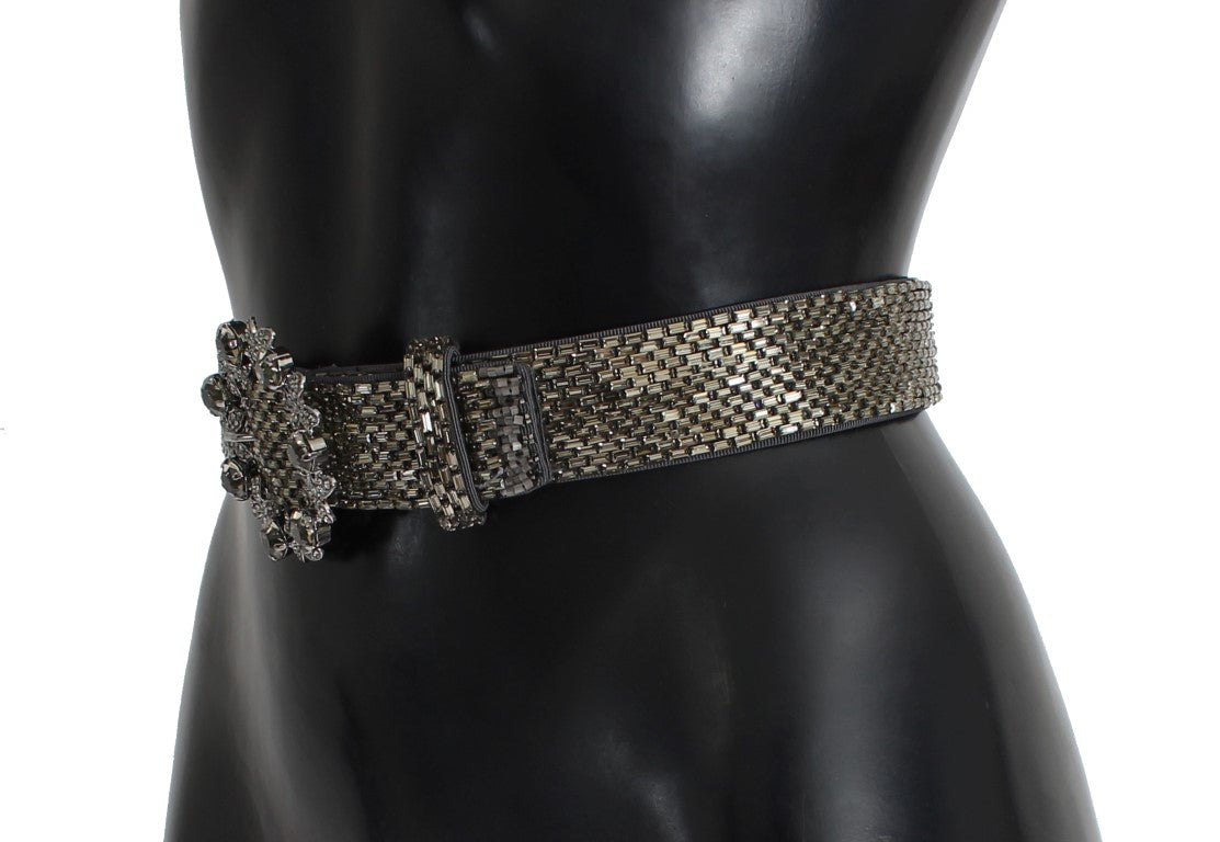 Dolce &Gabbana Crystal Buckle Pailletten taille riem