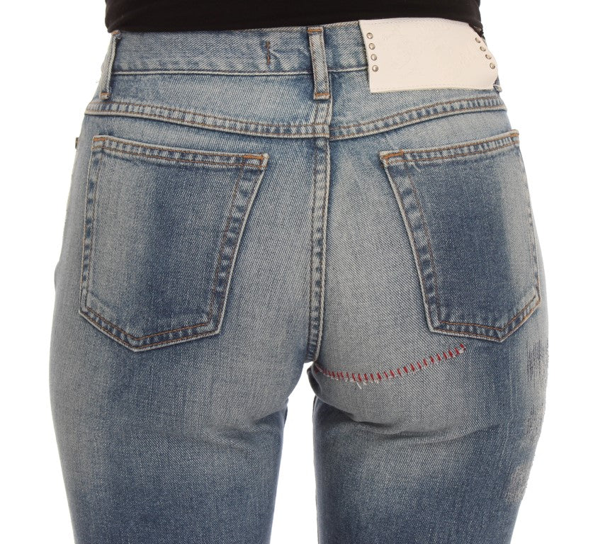 Cavalli Elegant Slim Fit Bootcut Denim