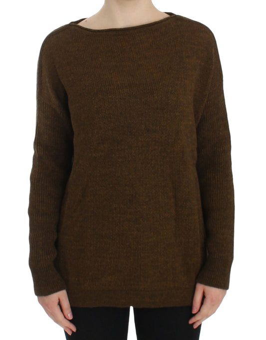 Dolce & Gabbana Green Knitted Pullover Sweater Top