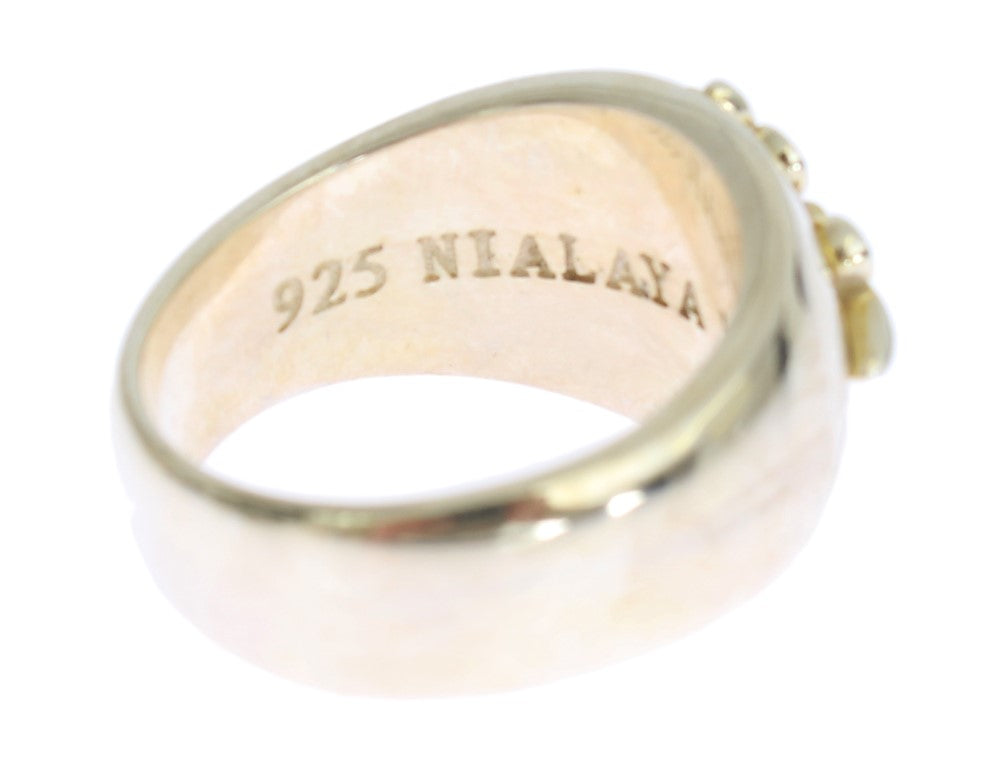 Nialaya Silver Crest 925 Sterling Ring