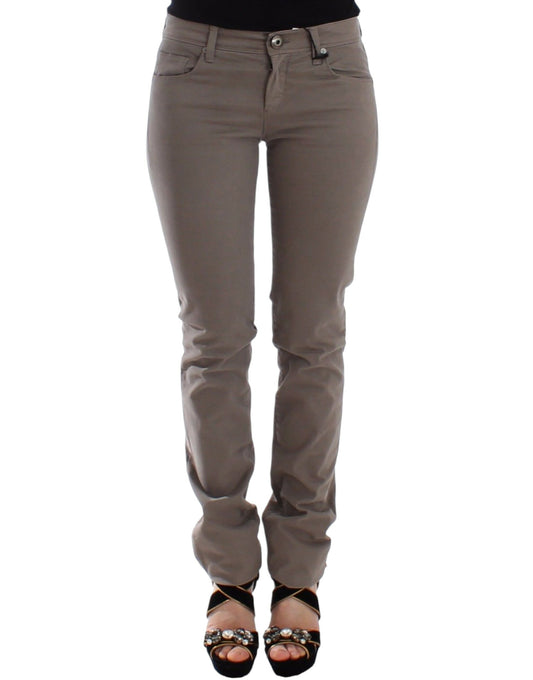 Ermanno Scervino Taupe Beige Slim Jeans Denim Pants Skinny