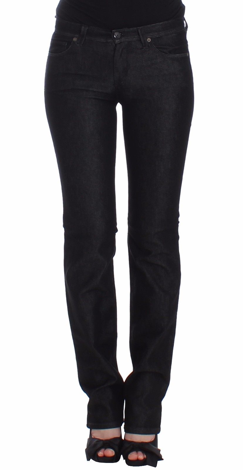 Ermanno Scervino Chic Black Slim Skinny Jeans