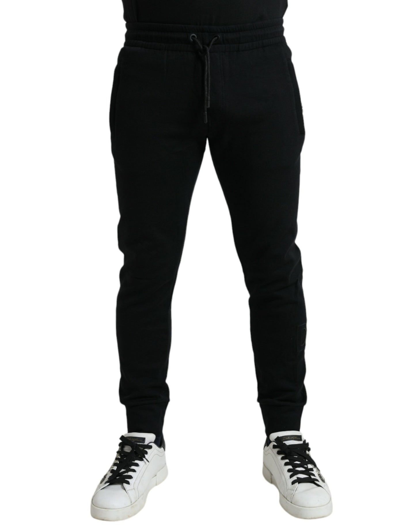 Dolce & Gabbana Black Cotton Blend Jogger Men Sweatpants Pants