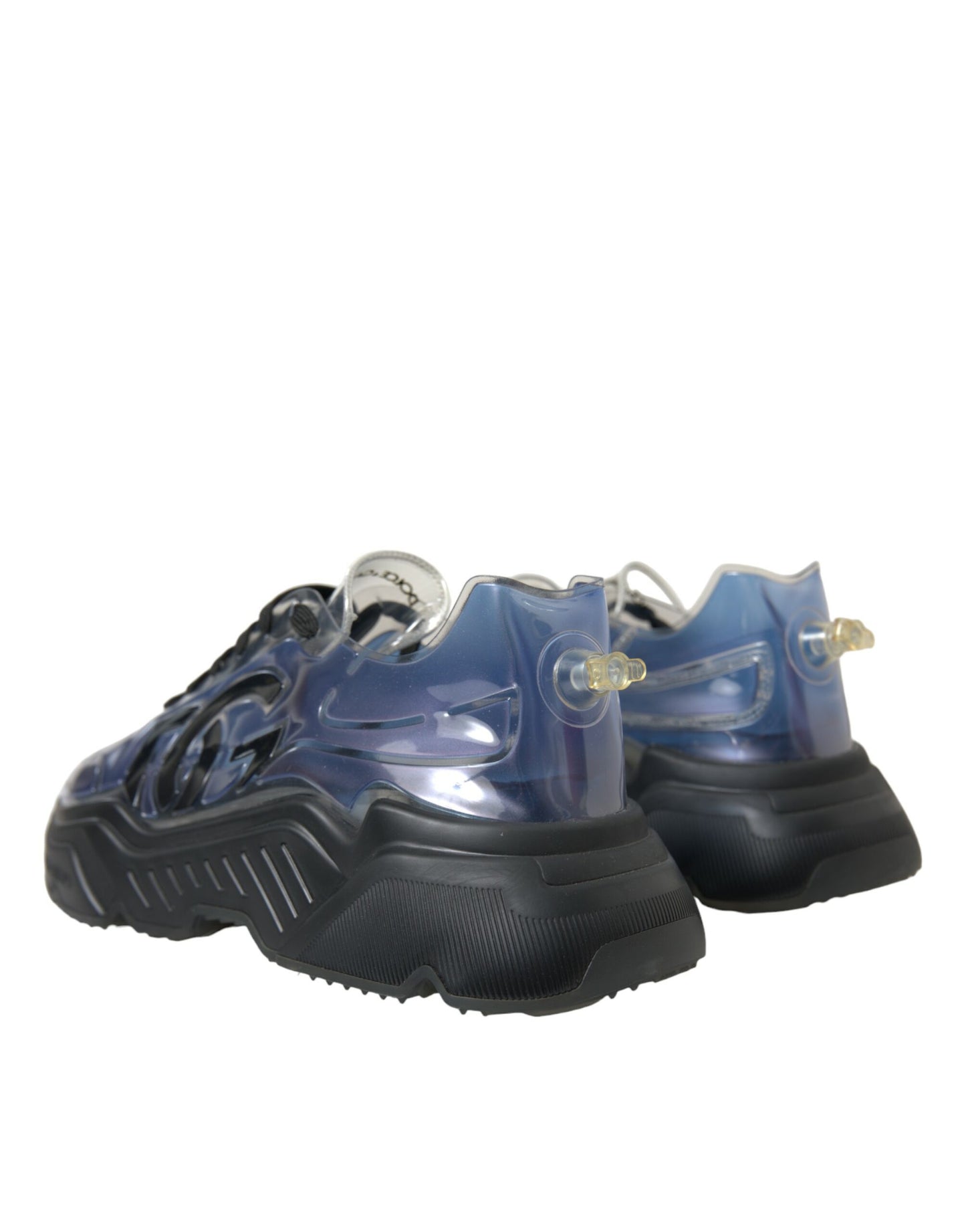 Dolce & Gabbana Blue Logo Inflatable Rubber Daymaster Sneakers Shoes