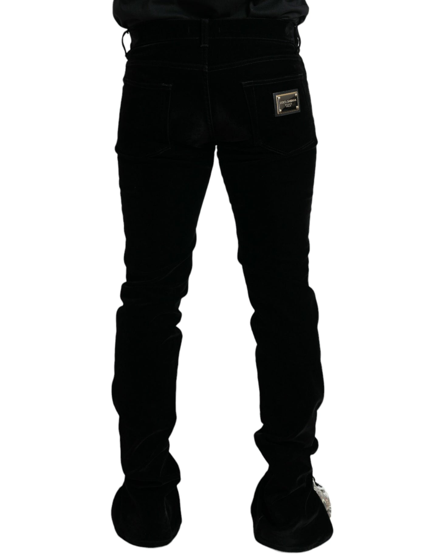 Dolce & Gabbana Black Cotton Blend Skinny Denim Jeans