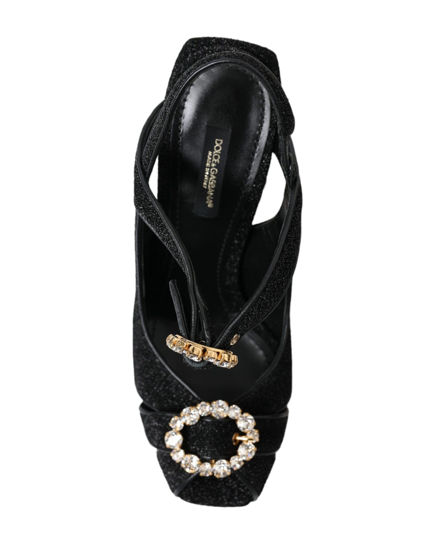 Dolce & Gabbana Elegant Black Ankle Strap Heels