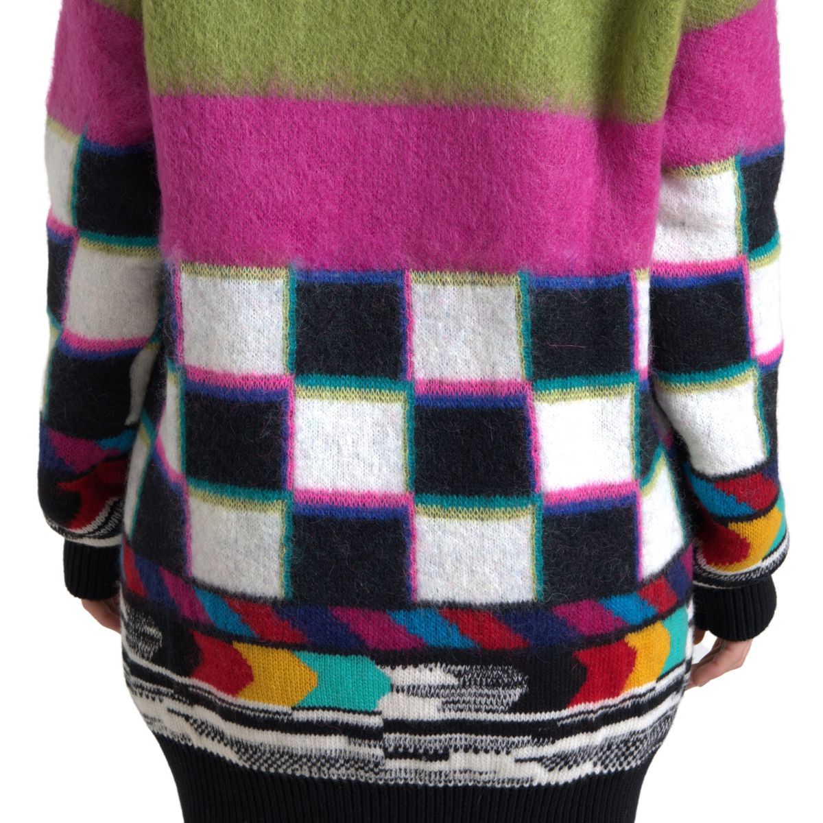 Dolce & Gabbana Multicolor Stripes V-neck Pullover Sweater