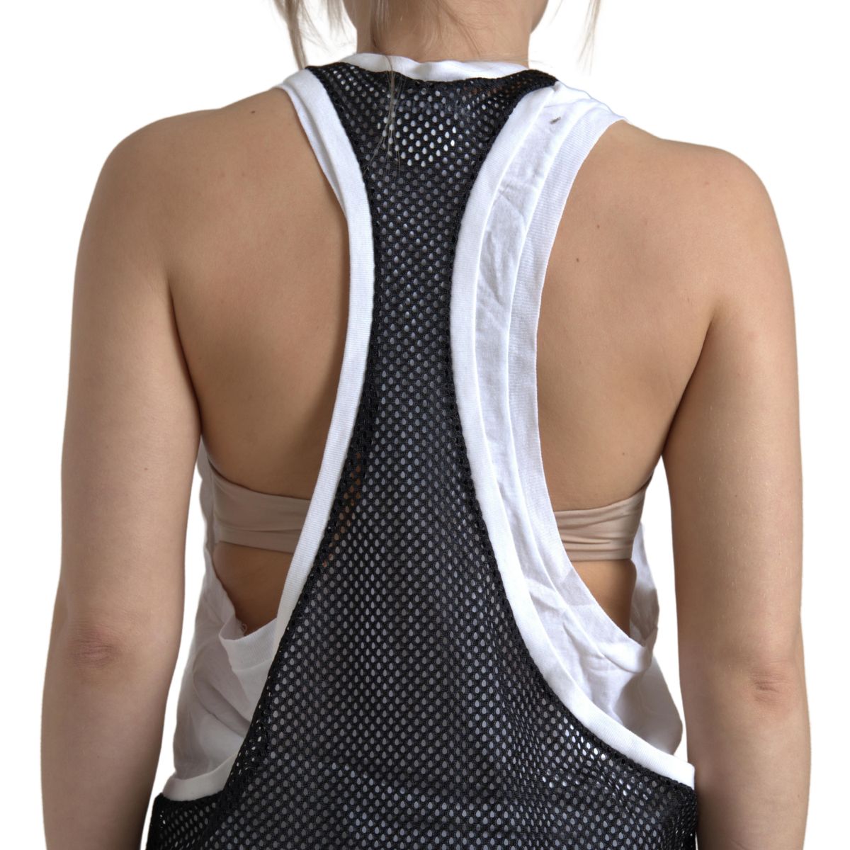 Dsquared² Monochrome Cotton-Linen Blend Tank Top