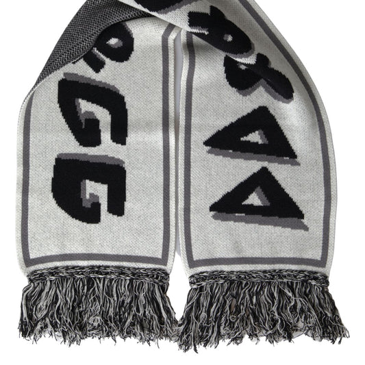 Dolce & Gabbana Elegant Gray Cashmere Men's Scarf