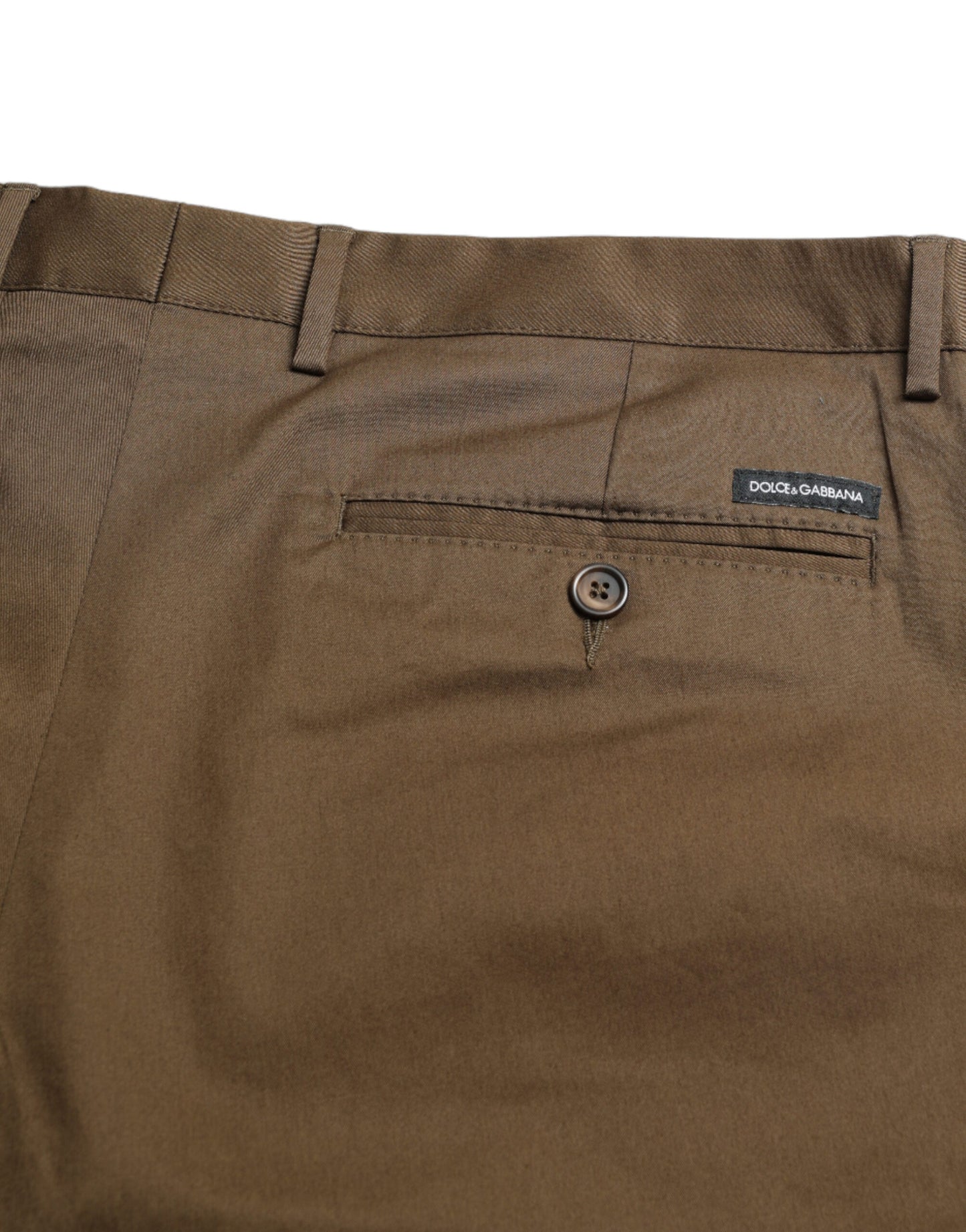 Dolce & Gabbana Brown Cotton Stretch Men Bermuda Shorts