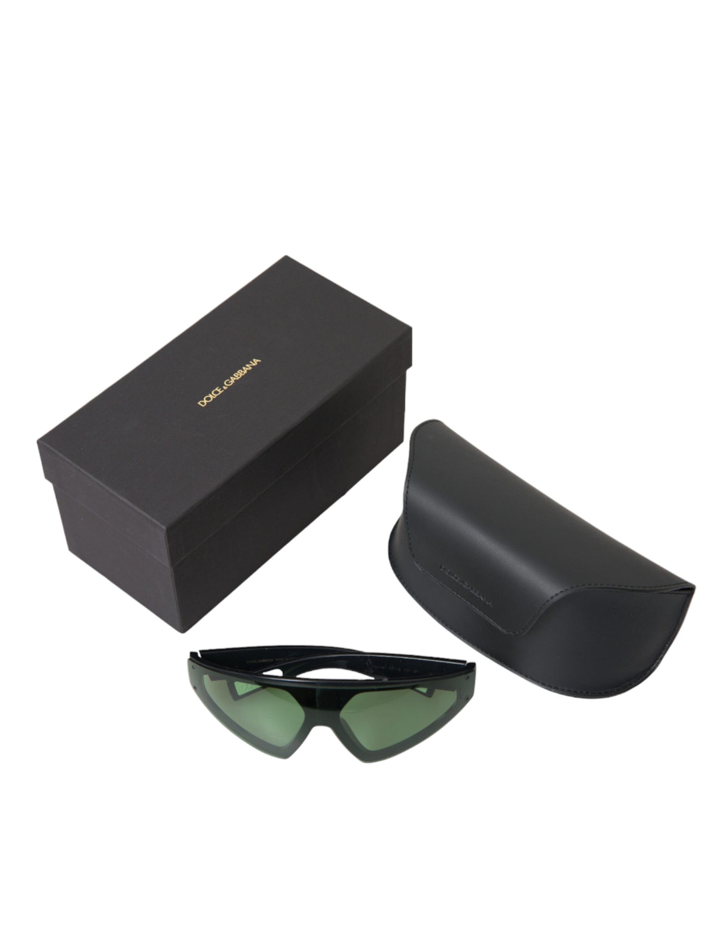 Dolce & Gabbana Sleek Men's Green-Lens Sunglasses