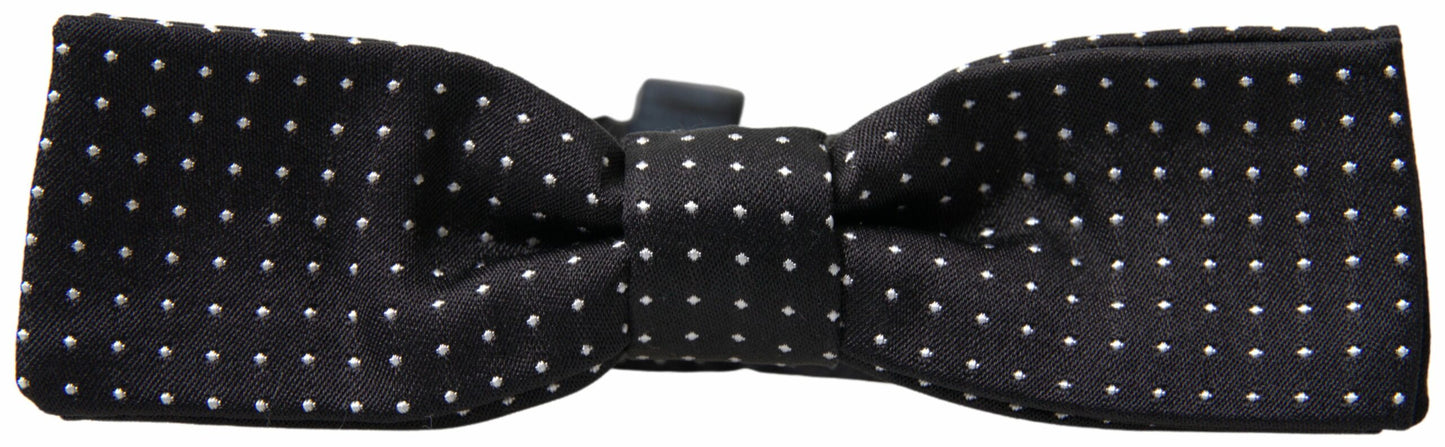 Dolce & Gabbana Elegant Silk Black Bow Tie