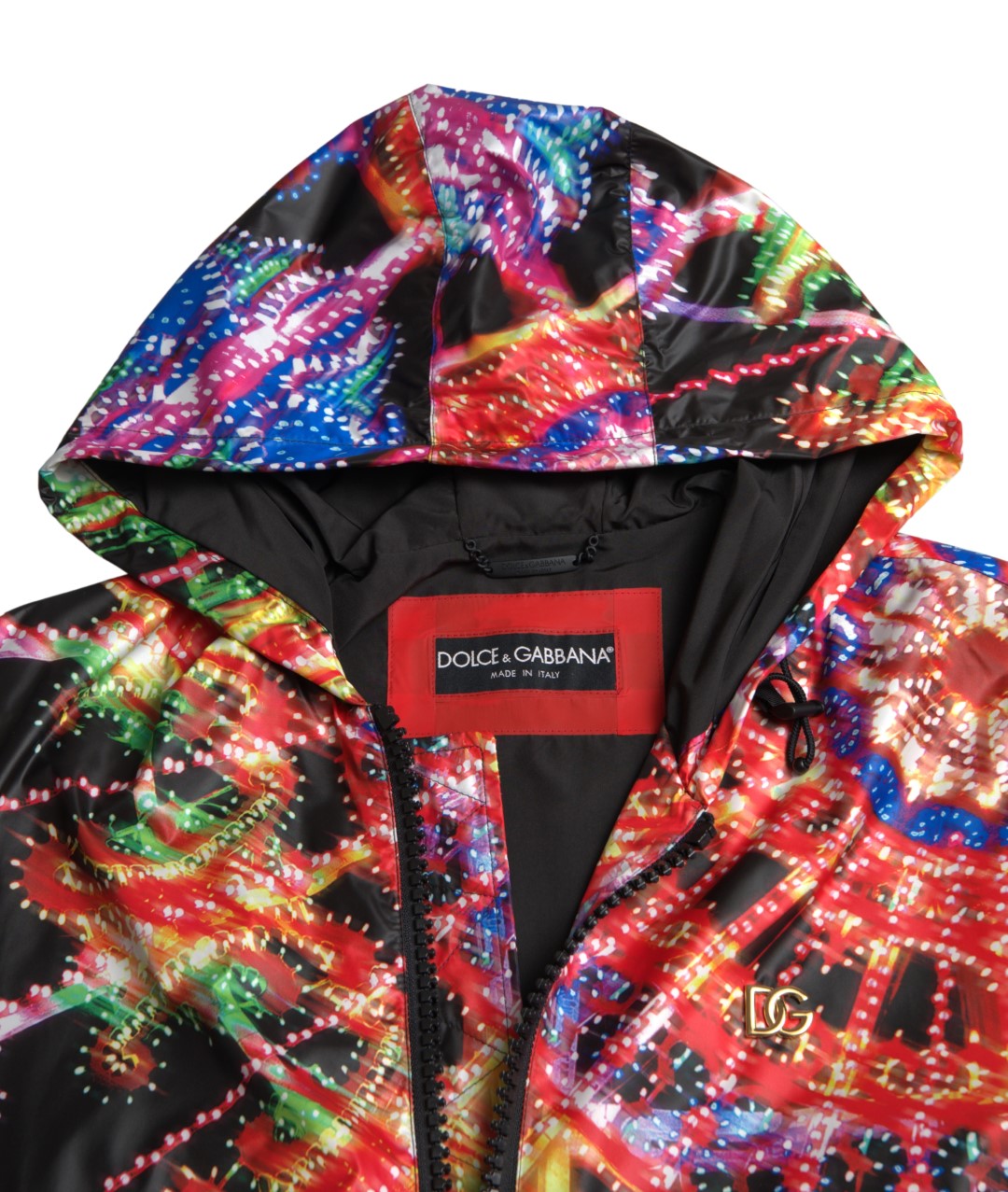 Dolce & Gabbana Multicolor Hooded Sweatshirt Sweater