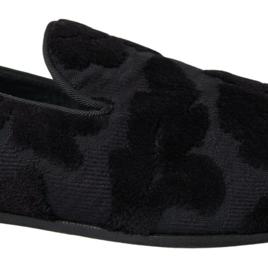 Dolce & Gabbana Exquisite Black Vintage Loafers for Men