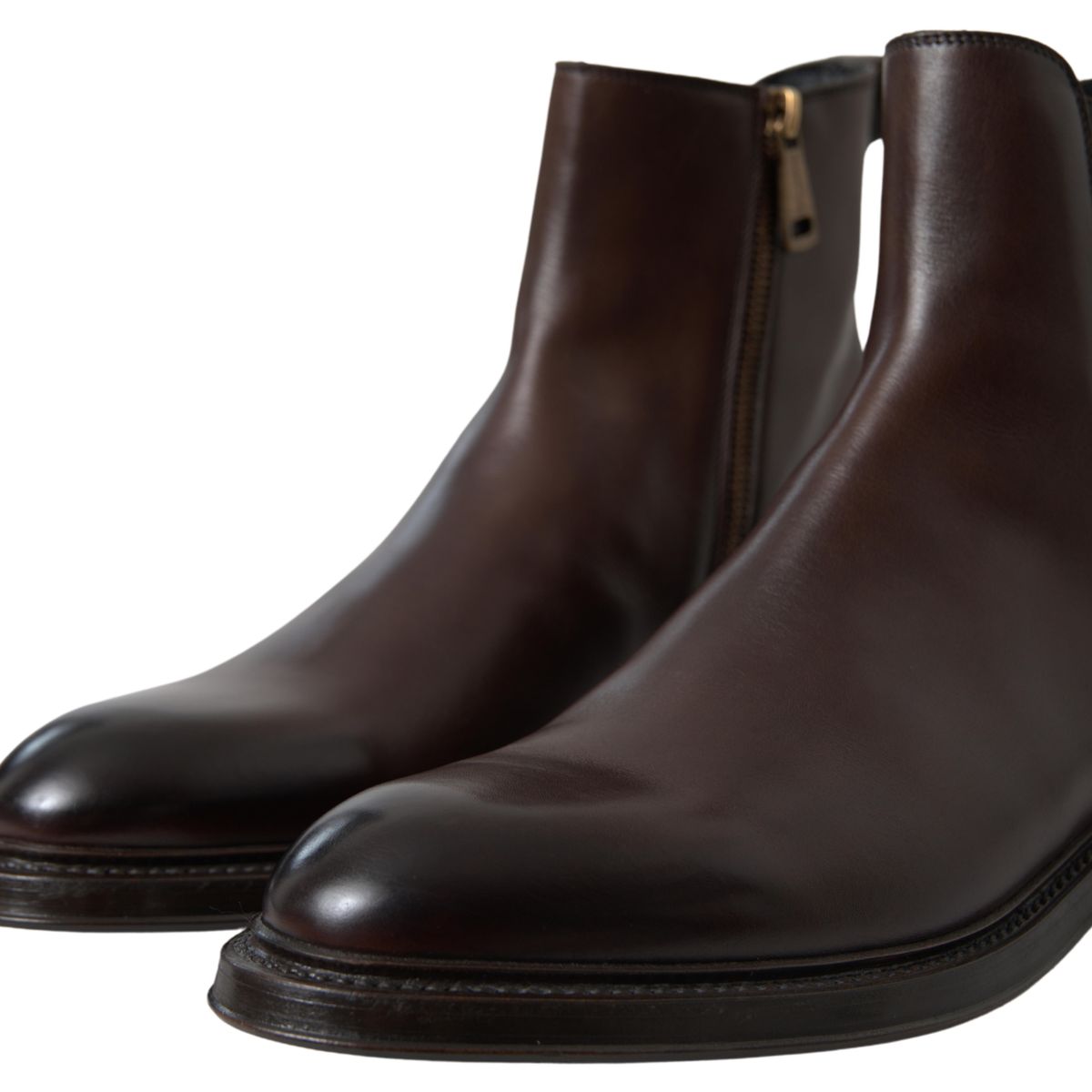 Dolce & Gabbana Elegant Leather Chelsea Boots