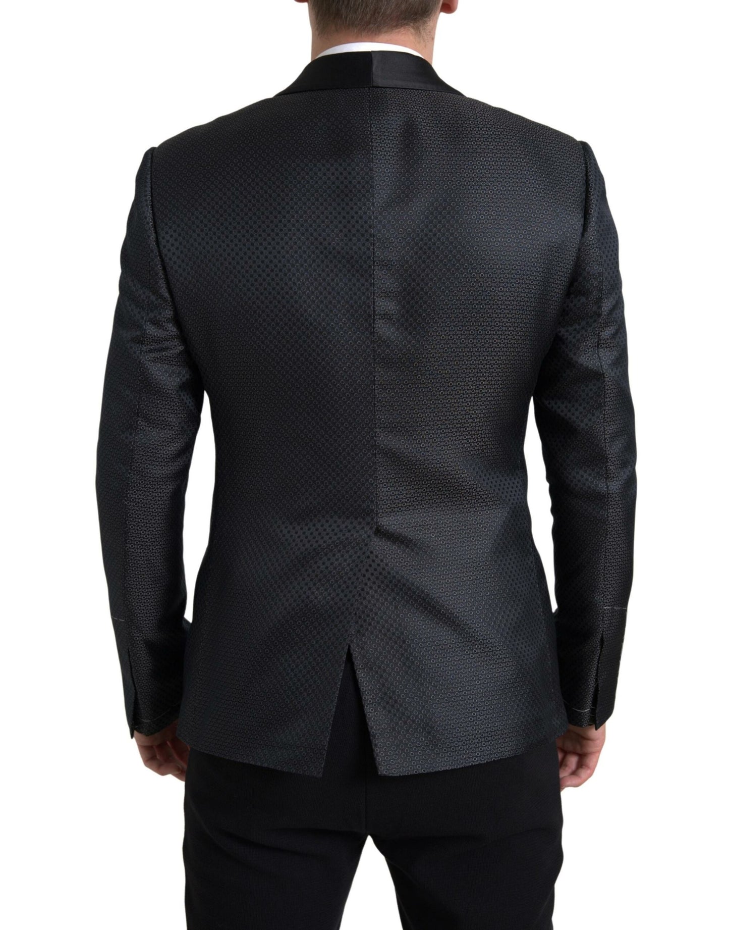 Dolce & Gabbana Elegant Black Silk Blend Slim Fit Suit