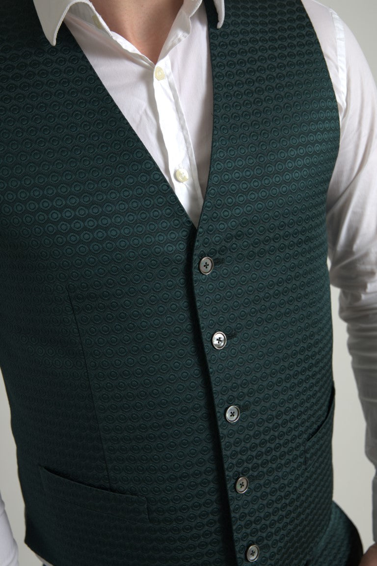 Dolce & Gabbana Emerald Elegance Slim Fit 3-Piece Suit